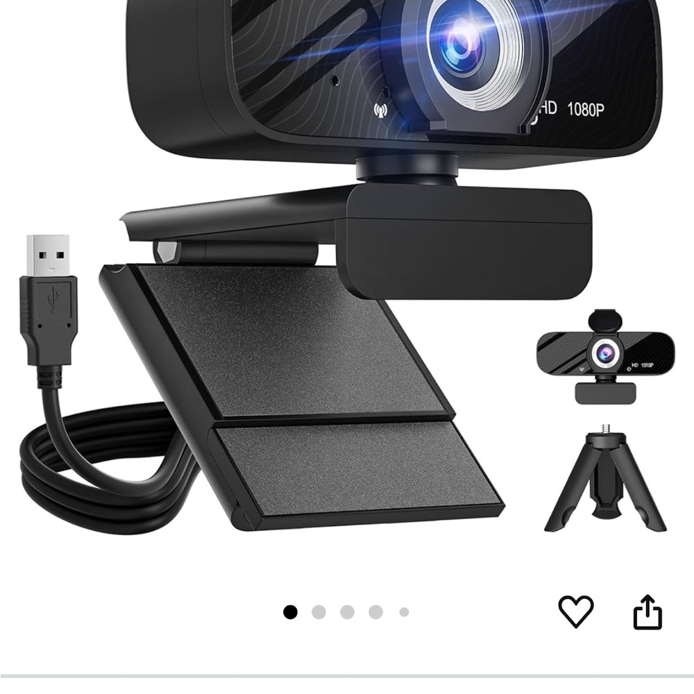 HD 1080P Webcam with Tripod